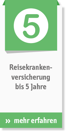 Reisekrankenversicherung bis 5 Jahre